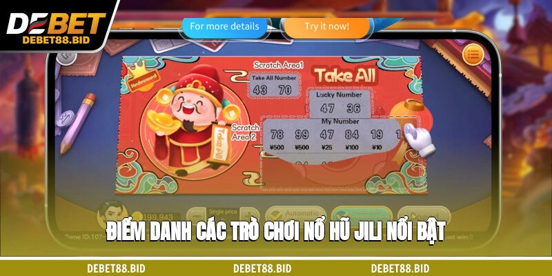 Điểm danh các trò chơi nổ hũ JILI nổi bật