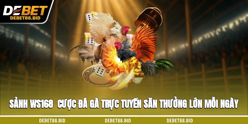 Sảnh WS168 - Cược Đá Gà Trực Tuyến Săn Thưởng Lớn Mỗi Ngày